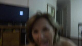 Granny sucking wonderful with saliva