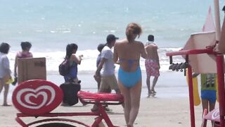 HIRSUTE MAMA, WIFE ON THE BEACH (PART two), EXHIBITIONIST, FUCKIN