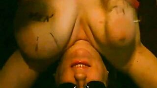 Tit Thrashing upside down