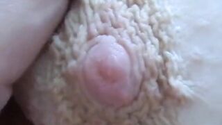 Wife gets cum with titty bang