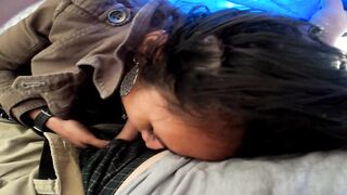 Cute Amateur Gal next Door gives Astonishing Head in a Busy Public Park