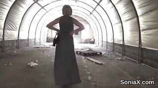 Unfaithful british older lady sonia flaunts her massive tits