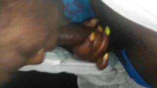 Waking up my Stepsons Large Schlong with my Throat whilst Spouse at Work