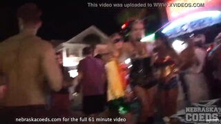 avid toga party during public nudity festival in key west florida
