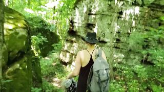 Voyeur Hiker Spies Hot Slender Dipping Lady in the Lake. then Enjoys a Captivating Muffin.