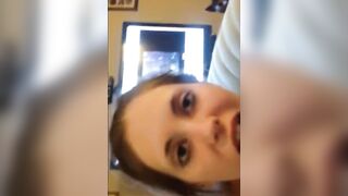 Cuck Spouse Feeding BBC into Wife Throat