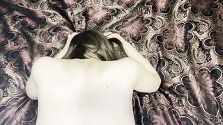 Aged wife taking a dong in her booty and anal creampie