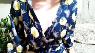 Marvelous Russian mother I'd like to fuck masturbates cunt with her pants