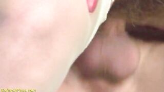 shaggy bush grandma coarse banged