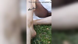 Having a beer in the park, I think I forgot to put my pants on