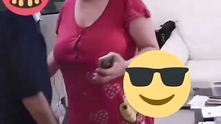 Ally delivery shlong flash to surprised and nervous wife