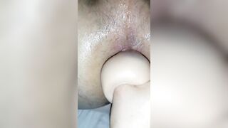 POV! FEMDOM WIFE ANAL TRAINING FOR SUB SPOUSE - DING-DONG, FIST, SEXTOY, HANDSFREE SPUNK FLOW - PART two