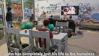 DDSims - Cuckold Loses his Wife and Home to Homeless Males - Sims 4