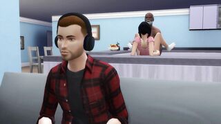 DDSims - Cheating mother I'd like to fuck Gets Impregnated by Homeless Chaps - Sims 4