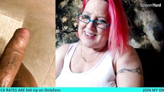 Older Woman Rates Large Uncut Weenie