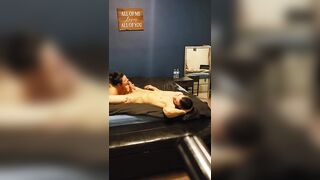 Gave my dad a massage, sucked his dong and balls and jumped on top