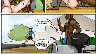 Bikini Conspiracy Pt. two - Cheating Wife takes 2 BBC double penetration in the Shower