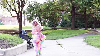 SSBBW Pear Wide Thighs Walking