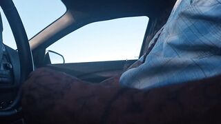 Dickflash a older lady at the truckstop on hidden livecam