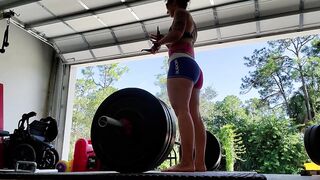 Fit mother i'd like to fuck Max's out her deadlift in the gym bare. Putting on a show for the neighbors.