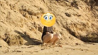 On the beach 15 - large asses and void urine