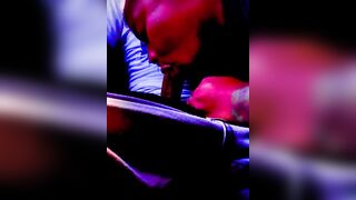 Caught giving head on a lengthy road journey but his ally not paying attention to the road