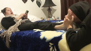 Can I massage your marvelous feet -foot fetish -sock fetish femdom