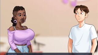 Summertime Saga 0.twenty.11 part#14 - Cheerful Teacher Rubs her Giant Tits on his Blameless Face