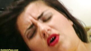 her 1st coarse anal sex