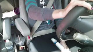 Mother I'd Like To Fuck masturbates and gets high in the car