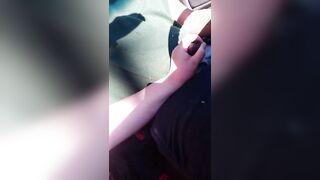 Jerking him off in car