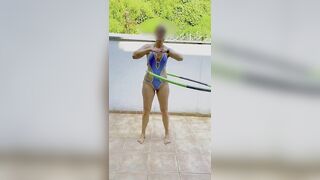 Swiss Lady Suisselady in Nasty Weasel fishnet swimsuit