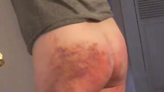 Otk thrashing and lengthy tearful corner time for nasty miss