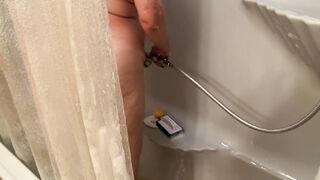 Step Aunt JOI in Shower Jack Off Spying On Most Good Legs Feet Bazookas