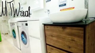 compilation public upskirt and downblouse in store