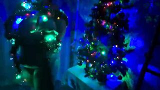 XXXmas, I'm clothed like a Christmas tree and mouthfucked