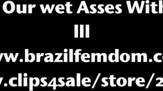 Lascivious gals are facesitting a dude they like and demanding that that guy licks their cunts