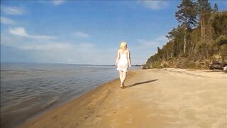 Summer-beach-stripped booty...