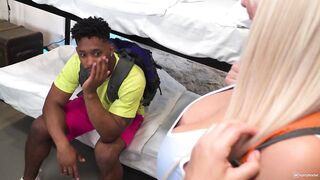 HORNYHOSTEL - PAWG Sweethearts Blondie Fesser And Claudia Bavel Fight For A Ebony Weenie Preview