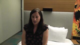 WIFE'S INTERVIEW IN ADVANCE OF THAT BABE TAKES HER 1ST BBC!