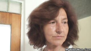 Sexually Excited granny screwing her son in law