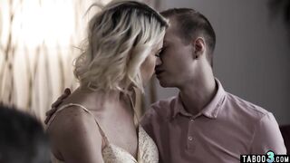 mother I'd like to fuck mommy Kit Mercer desires her stepson dong for dessert next to her spouse