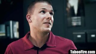 Sexy aged teacher blackmails student to impregnate her