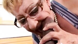 Bad wicked grannies are sucking their slutty partner’s large tool, like real floozy they are