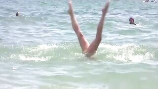 Nudist Sexually Excited Milfs Tanning nude Beach Voyeur HD Clip Spy