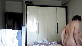 Valentina Kalibernova cheats on her spouse on the marital daybed