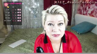 In a intimate show with my fan)) Mommy AimeeParadise: vibrator sucking, sex toy pounding and sincere conversation))