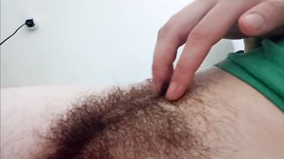 Got lost in her vagina hair. Real Thick Forest.