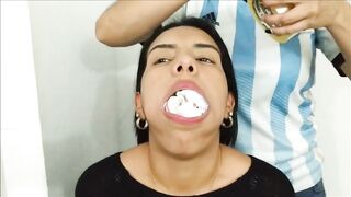 Hawt Cutie Gagged With 10 Socks By Sexy Latin Chick mother I'd like to fuck