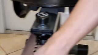 Taking large vibrator in a bike